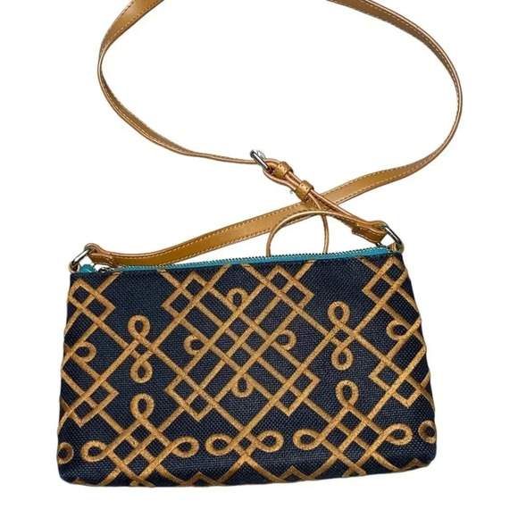 Spartina 449 Mareena‎ Ava Phone Crossbody Bag Travel Cruise Practical Nautical - Picture 2 of 16